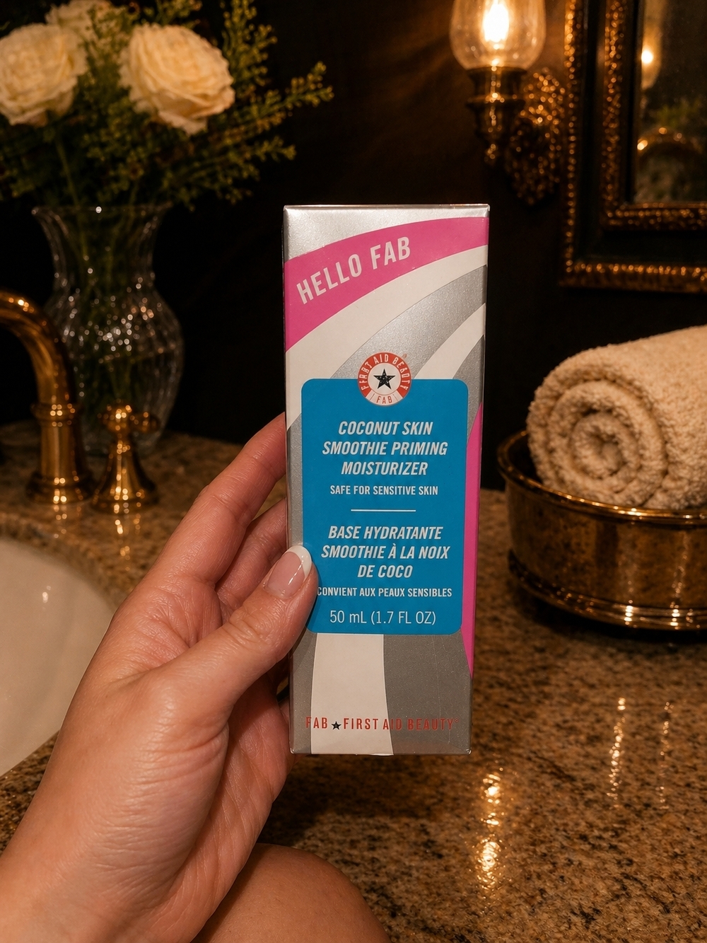 New! First Aid Beauty Coconut Skin Smoothie Priming Moisturizer
